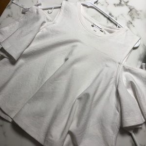 Club Monaco, cold-shoulder top